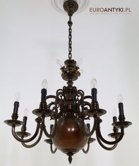 antyczny żyrandol empirowy