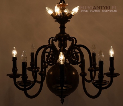 sala weselna żyrandol retro