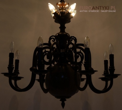 sala weselna żyrandol vintage