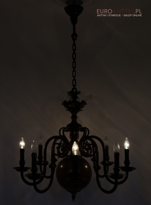 żyrandol antyczny pająk
