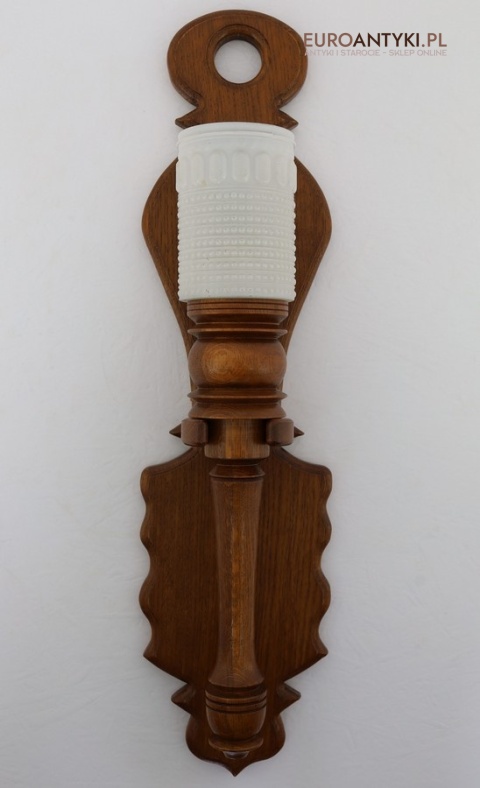 xl drewniany kinkiet vintage