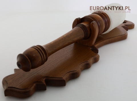 duży kinkiet dębowy retro