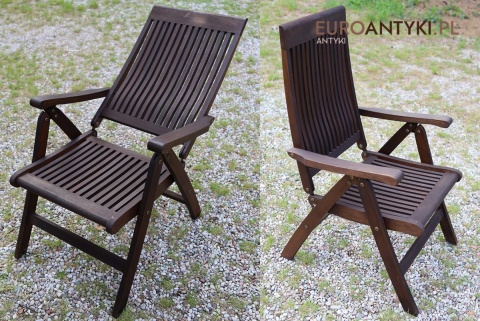 retro krzesło na taras z drewna