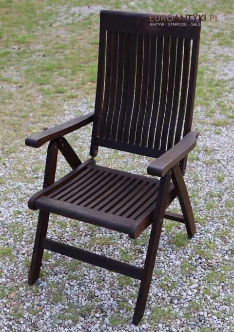 retro krzesło składane na taras z drewna