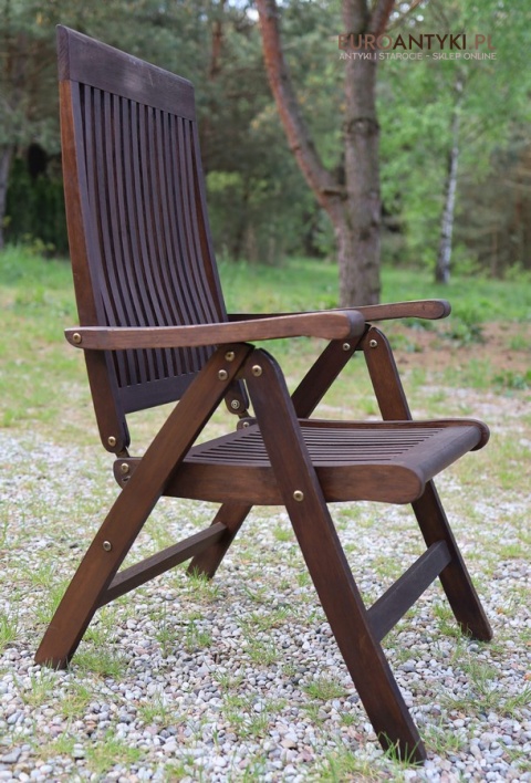 krzesło składane drewniane kolonialne