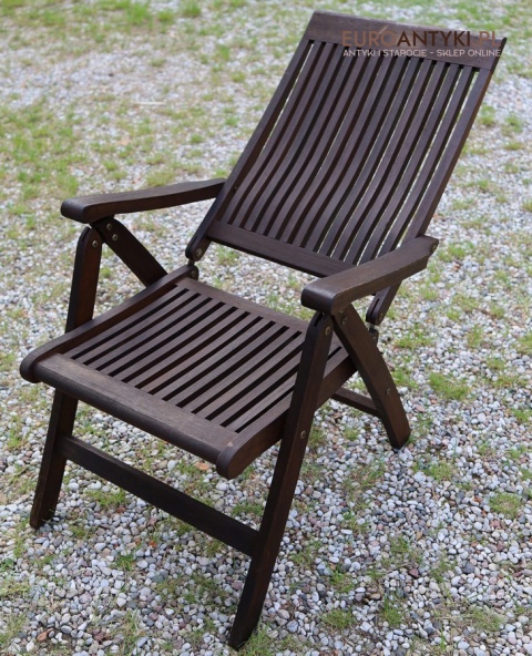 składane krzesło do ogrodu rustykalne