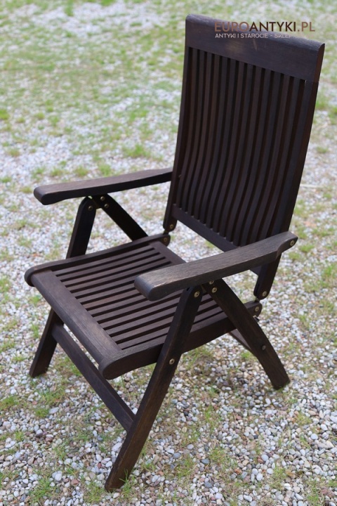 rustyk solidne krzesło ogrodowe z drewna