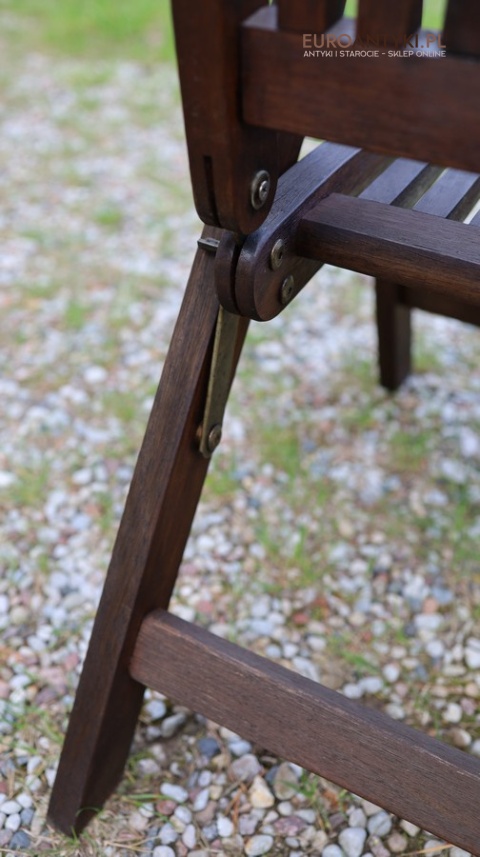 krzesło składane na werandę drewniane