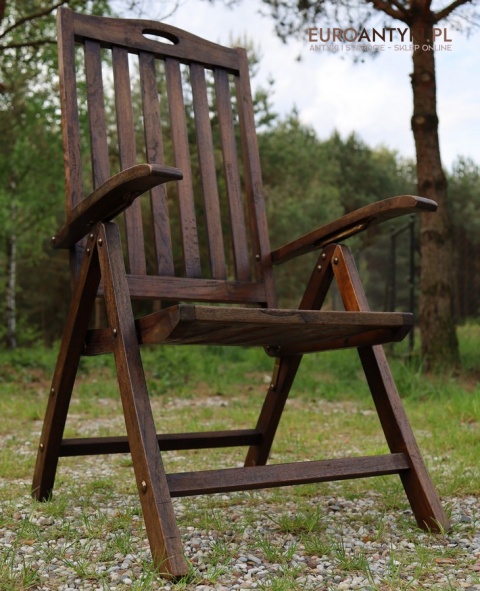 stylowe krzesło ogrodowe teak