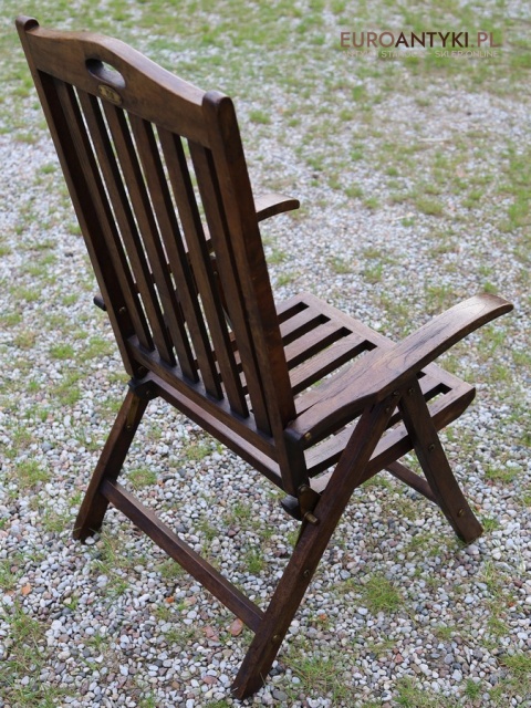 teak rustykalne krzesła na ganek