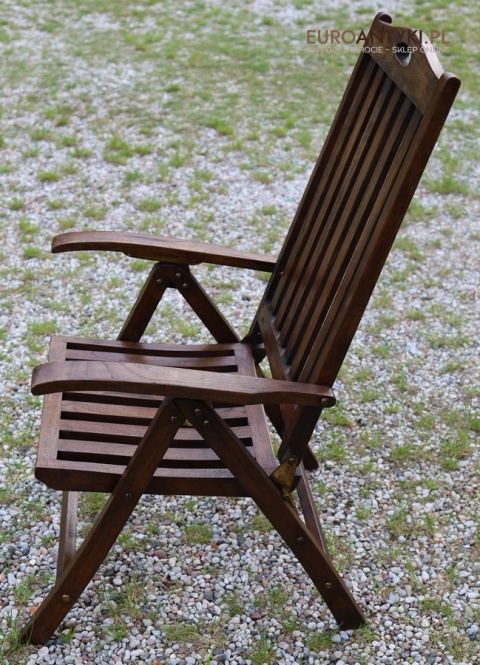 teak eleganckie drewniane krzesło wypoczynkowe