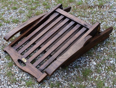 teak krzesło w stylu vintage do ogrodu