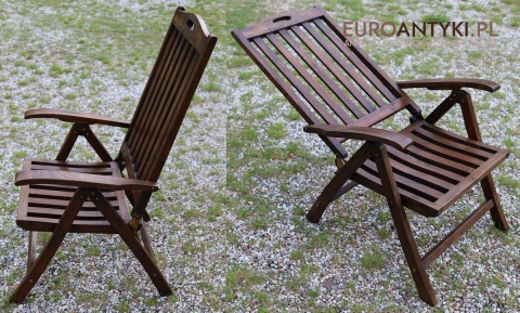 teak krzesła ogrodowe w stylu kolonialnym