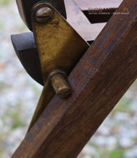 duże wygodne krzesło teakowe