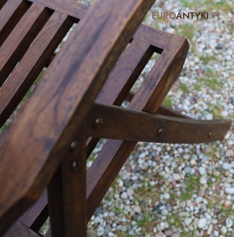teak krzesło ogrodowe z duszą