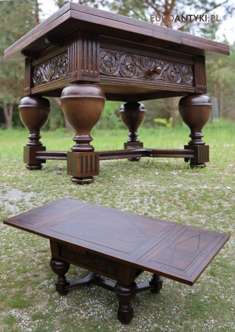 neorenesansowy antyczny stolik kawowy