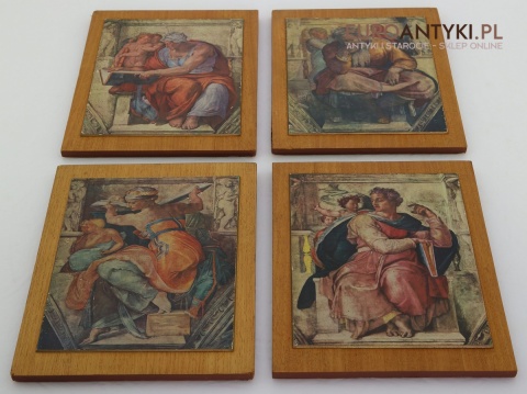 renesansowe postaci na starej reprodukcji