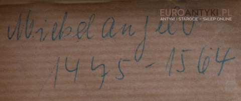 Cztery klasyczne obrazy w drewnianych ramkach – reprodukcje fresków Michała Anioła z Kaplicy Sykstyńskiej