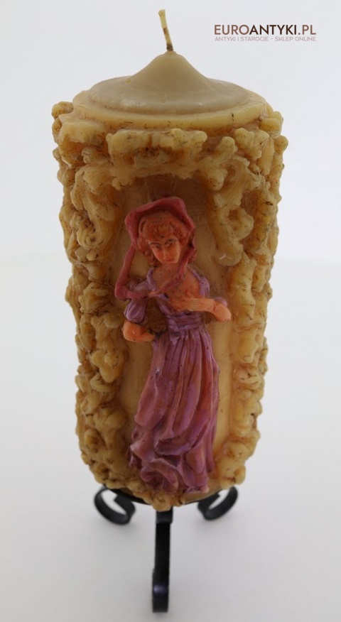 nostalgiczna świeca dekoracyjna