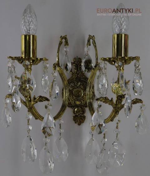 antyczne stylowe kinkiety do salonu