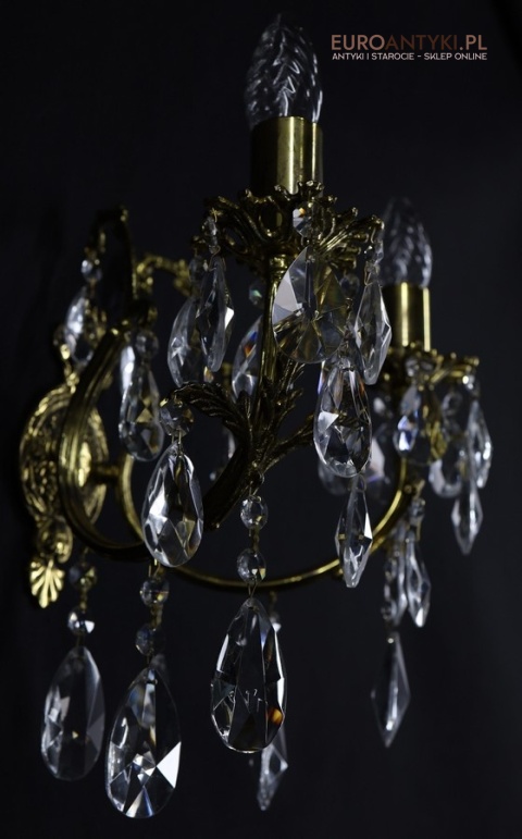 złote kinkiety do pałacu