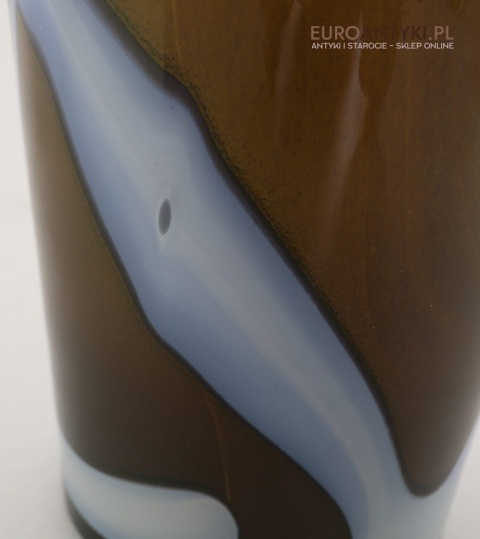 bohemskie szkło artystyczne wazon