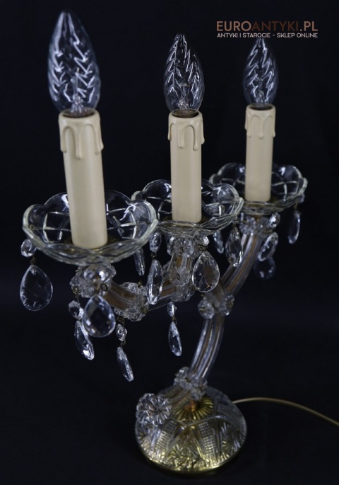 vintage lampka maria teresa z mosiądzu