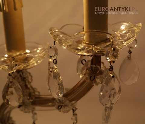 lampka maria teresa z kryształkami do salonu