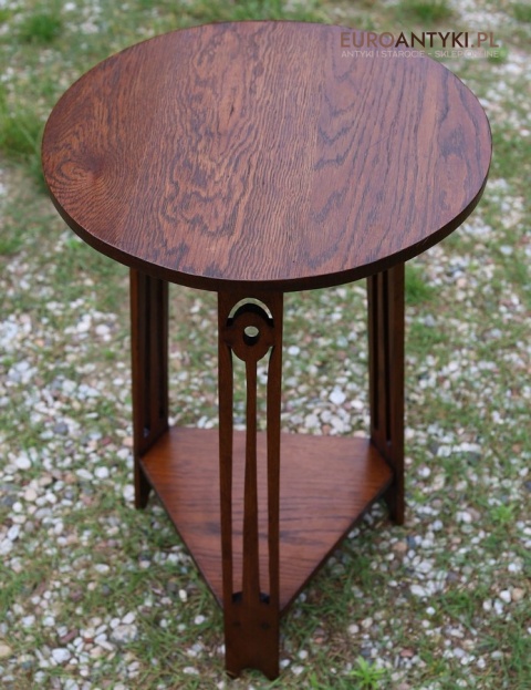 vintage stolik okrągły