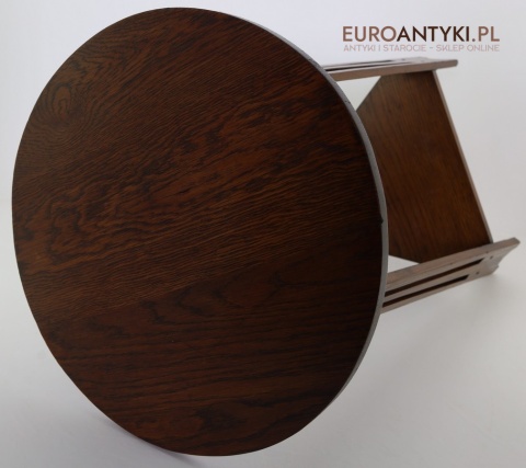 drewniany stolik antyczny  na kwiaty