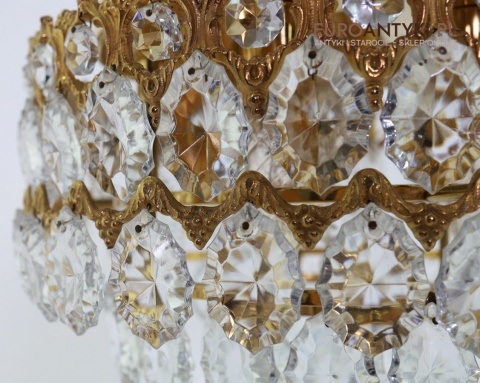 kryształowe lampy sufitowe retro