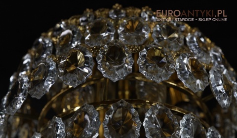 kryształowy plafon francuski antyk