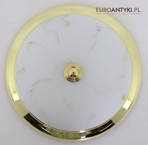 plafon z alabastrowym kloszem