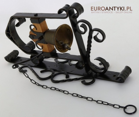 mszalny dzwonek z kutego metalu