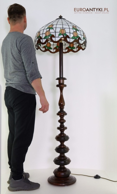 tiffany ozdobna lampa podłogowa do restauracji
