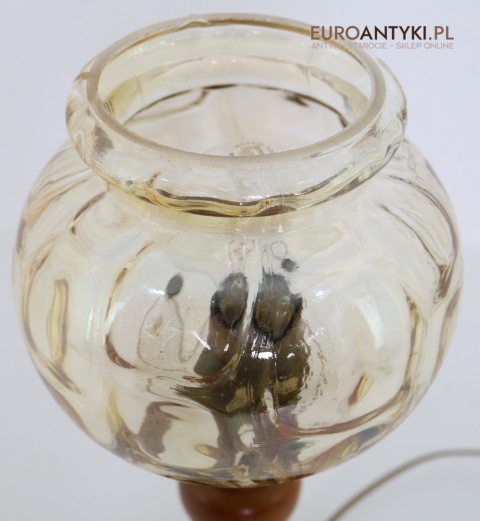 szklany bursztynowy klosz