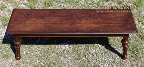 ławka z dębu naturalnego