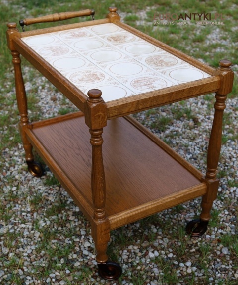 vintage barek dębowy