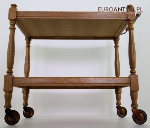 Stylowy stolik serwisowy, barek na kółkach – idealny do salonu, kuchni lub ogrodu zimowego