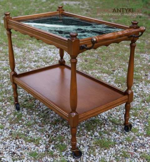 barek z zielonym marmurem do gabinetu