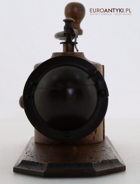 Stylowy drewniany młynek retro z lat 60/70 – francuski design w rustykalnym stylu do twojej kuchni lub kawiarni 🍂