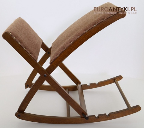 vintage regulowany podnóżek bujany