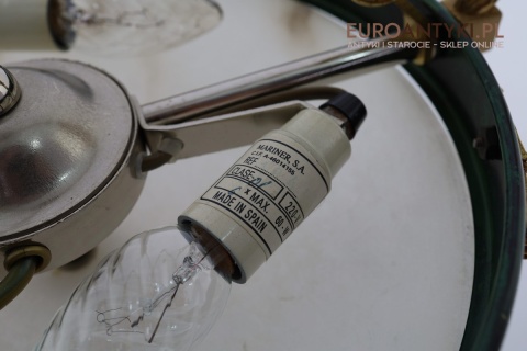 Stylowy żyrandol Empire z marmurowymi kloszami – luksusowe oświetlenie do salonu, gabinetu lub holu