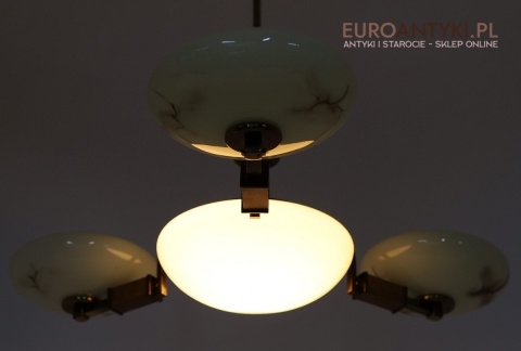 zabytkowy art deco żyrandol