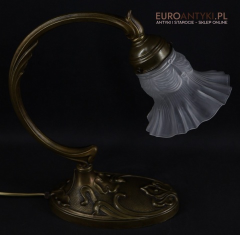 zabytkowa lampa stołowa art nouveau