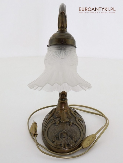 antyczna lampa art nouveau