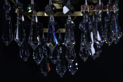 unikatowe lampy ścienne vintage z kryształowym zdobieniem