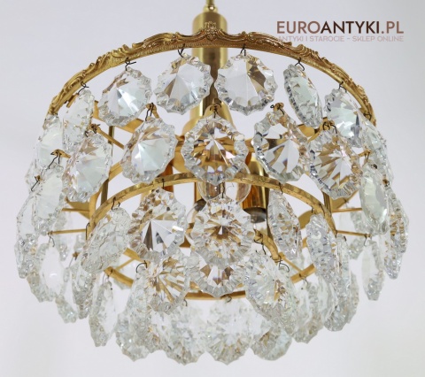 glamour kryształowy żyrandol