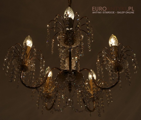 vintage zyrandol styl swarovski