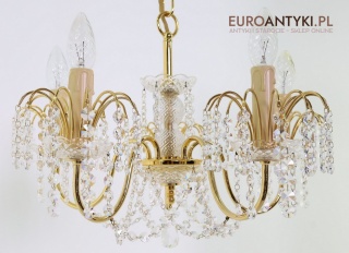 Żyrandol kryształowy w stylu klasycznym Swarovski – luksusowy blask z lat 60.